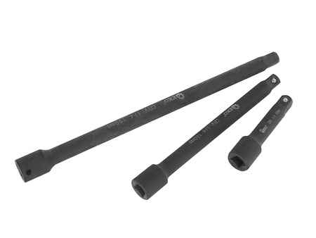 Zestaw przedłużek udarowych 1/4" 3/8" 1/2" CrV 9szt. (15)