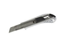 Nożyk do tapet z ostrzem łamanym 18x0,5mm GEKO aluminiowy