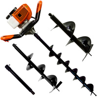 Świder spalinowy + wiertła(10cm,20cm,30cm) + adapter 50cm