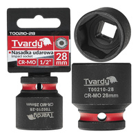 WYTRZYMAŁA NASADKA UDAROWA KRÓTKA 1/2" 28mm CR-MO TVARDY