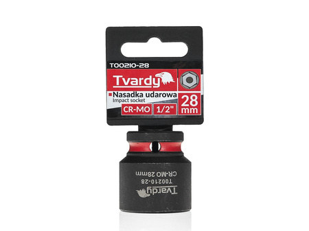 WYTRZYMAŁA NASADKA UDAROWA KRÓTKA 1/2" 28mm CR-MO TVARDY