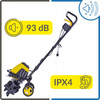 Glebogryzarka Elektryczna Kultywator Ogrodowy 1400W 45CM Dzik Do Ziemi 2w1