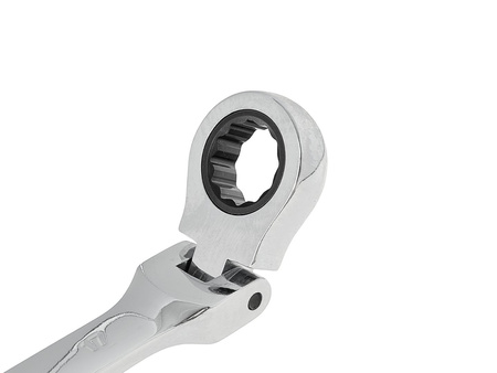 Komplet 8el. kluczy łamanych z grzechotką 8-22mm