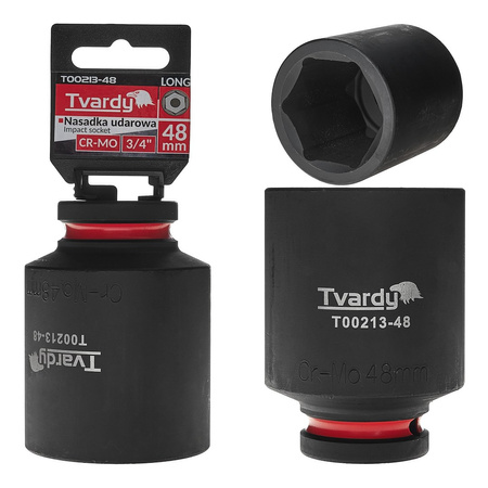 WYTRZYMAŁA NASADKA UDAROWA KRÓTKA 3/4" 50mm CR-MO TVARDY
