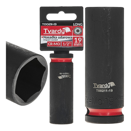 WYTRZYMAŁA NASADKA UDAROWA KRÓTKA 1/2" 15mm CR-MO TVARDY