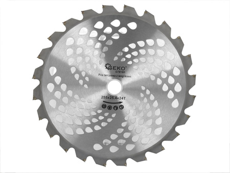 Tarcza z widią do podkaszarki spalinowej 255x25,4mmx24T