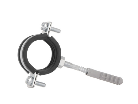 Obejma metalowa z gumą do rur 5/4" 38-43mm (100)