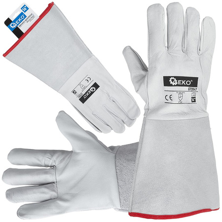 SKÓRZANE RĘKAWICE SPAWALNICZE RĘKAWICZKI ROBOCZE DO SPAWANIA KOZIA SKÓRA