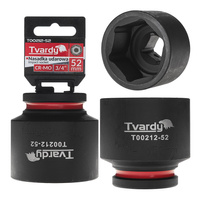 WYTRZYMAŁA NASADKA UDAROWA KRÓTKA 3/4" 52mm CR-MO TVARDY