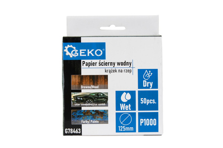 Papier ścierny wodny – krążek na rzep 125mm P1000 (50/1000)