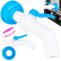 Zestaw – IBC nakrętka S60x6 + kran na wąż 32mm 45° – mauser