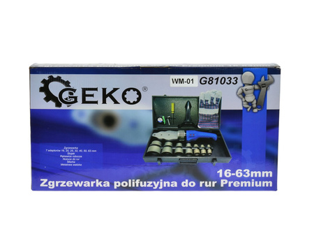 Zgrzewarka polifuzyjna do rur 16-63mm 1500W Premium