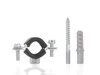 Obejma metalowa z gumą do rur 1/2" 20-25mm (200)