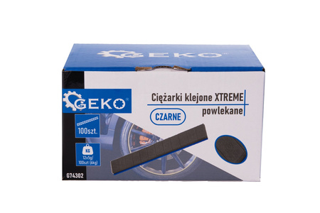 Ciężarki klejone XTREME powlekane czarne 12x5g – zestaw 100 pasków (6kg) (4)