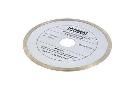Tarcza diamentowa 125mm x 22.23mm pełna szara