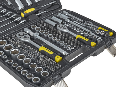 Komplet kluczy nasadowych 216el. 1/4", 3/8" & 1/2"