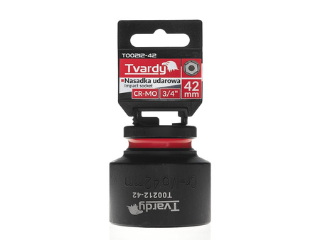 WYTRZYMAŁA NASADKA UDAROWA KRÓTKA 3/4" 42mm CR-MO TVARDY