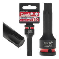 WYTRZYMAŁA NASADKA UDAROWA TRZPIENIOWA TORX T60 1/2” CR-MO TVARDY