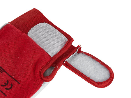 SKÓRZANE ZIMOWE RĘKAWICE MONTERSKIE RĘKAWICZKI OCHRONNE KOZIA SKÓRA r.8