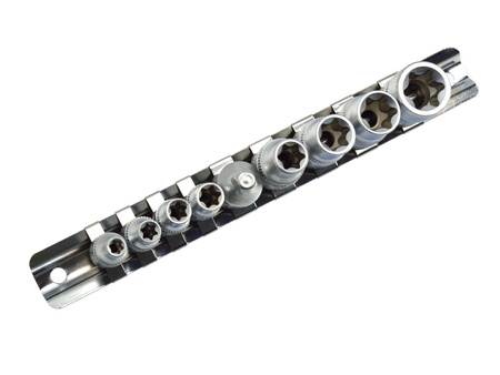 Komplet 9el nasadek torx 1/4 & 3/8" GEKO