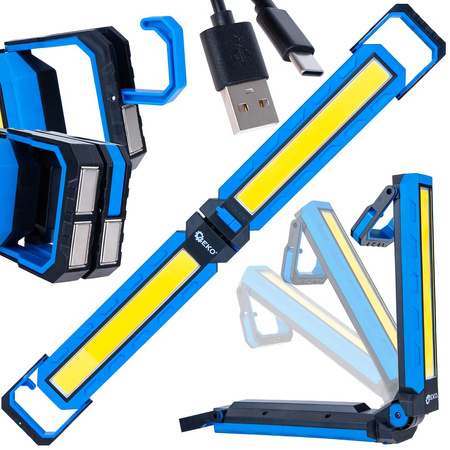 Lampa warsztatowa składana z magnesami LED COB 10W 4000mAh 1000lm