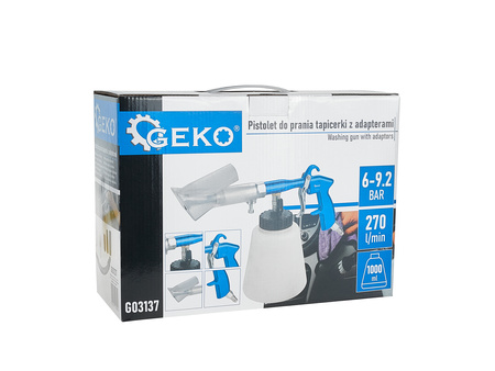 PISTOLET DO PRANIA CZYSZCZENIA TAPICERKI PIORĄCY ADAPTERY DO ODKURZACZA