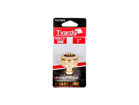 Przyłącze na kran 1" z redukcją 3/4" BRASS-LINE (10/80)