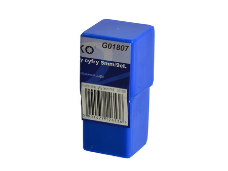 Numeratory cyfry 5mm/9el.