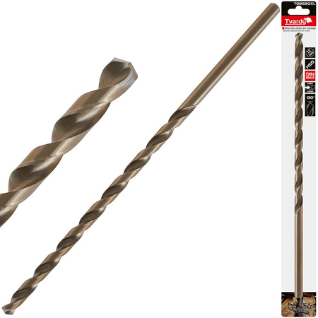 Wiertło złote do metalu długie 12.0 x 375mm HSS DIN1869