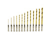 Kpl. wierteł tytanowych 1,5-6,5mm 13szt. hex (100)
