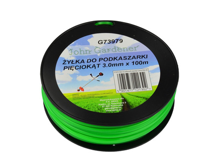 Żyłka do kosy podkaszarki pięciokąt 3,0mm x 100m