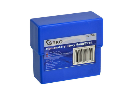 Numeratory litery 5mm/27el.