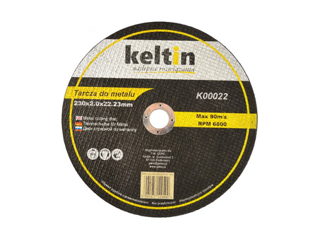 Tarcza do cięcia metalu 230 x 22,23 x 2.0 mm KELTIN