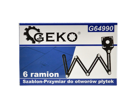 Szablon-Przymiar do otworów płytek 6 ramion (72)