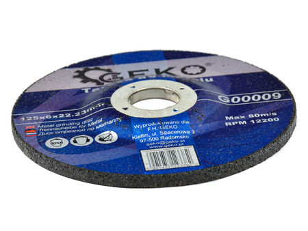 Tarcza do szlifowania metalu 125 x 22,23 x 6 mm GEKO