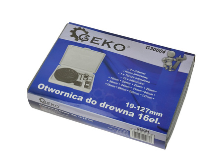 Otwornica do drewna 16el. 19-127mm GEKO