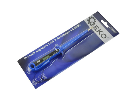 Próbnik napięcia LCD 3.5x180mm 10-250V