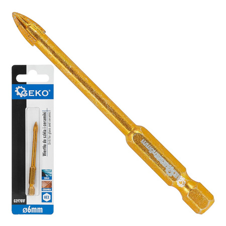 Wiertło do szkła i ceramiki HEX 6mm