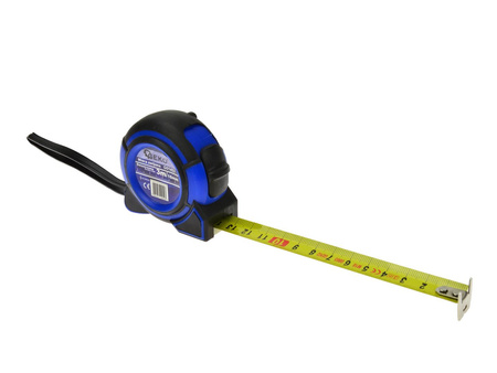 Miara gumowana zwijana dwustronna stalowa z blokadą 3m x 16mm GEKO