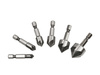 Zestaw pogłębiaczy do metalu 6,3-20,5mm 6szt. HEX (50)
