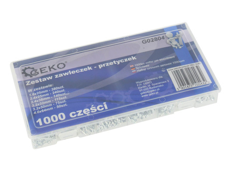 Zestaw zawleczek-przetyczek 1000 szt