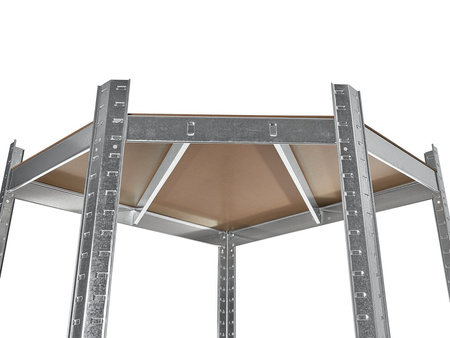 Regał magazynowy narożny 180x40x70cm 175kg