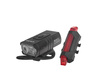 Wodoodporna lampka rowerowa USB IPX4 – zestaw przód (800lm/900mAh) + tył (120lm/120mAh) (120)