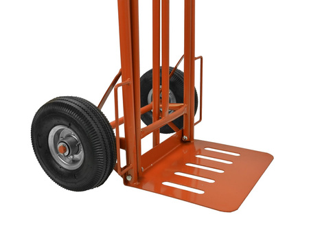 Wózek transportowy 250kg 400x300mm (wysuwany podest) pomarańczowy