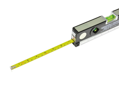 Poziomica laserowa podświetlana z miarą 1,5m