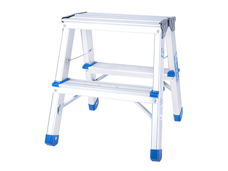 Drabina aluminiowa 2-stopniowa dwustronna 150kg