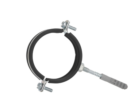 Obejma metalowa z gumą do rur 3" 87-92mm (100)