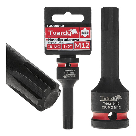 WYTRZYMAŁA NASADKA UDAROWA TRZPIENIOWA HEX H5 1/2” CR-MO TVARDY