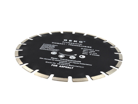 Tarcza diamentowa 350mm x 25,4mm asfalt GEKO PROFI