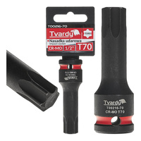 WYTRZYMAŁA NASADKA UDAROWA TRZPIENIOWA TORX T70 1/2” CR-MO TVARDY